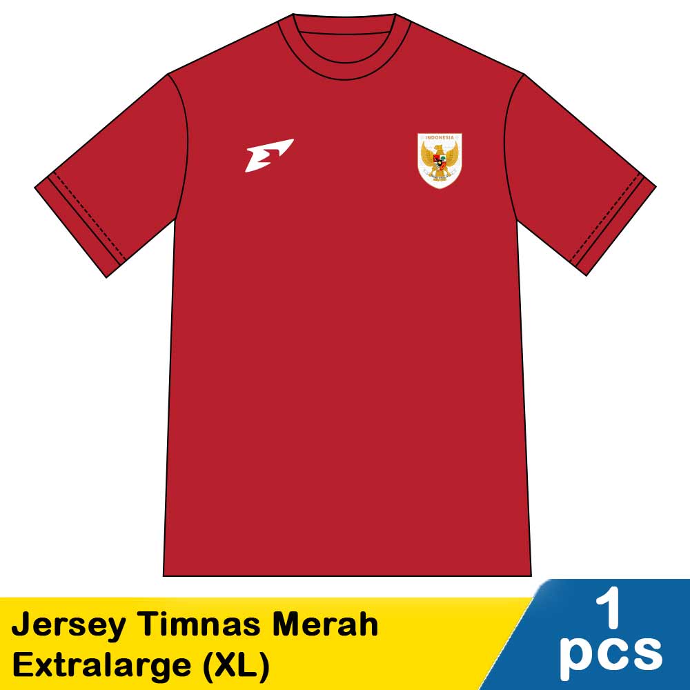 erspo cheers jersey timnas merah extralarge